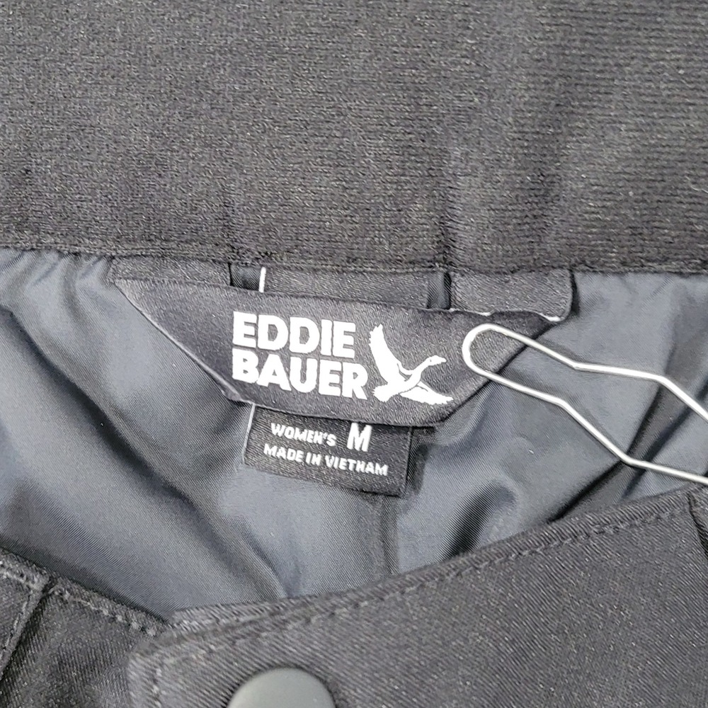 Eddie Bauer WeatherEdge Pro Snow Pants Womens Medium Black Insulated Ski Slopes - Picture 6 of 15